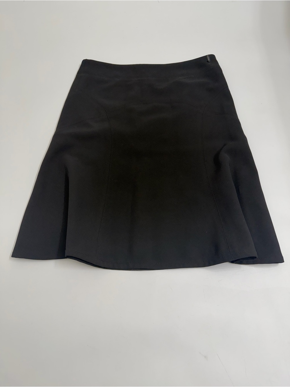 Nicole Benisti Black A-Line Skirt‎ Size 6 Structured Fit & Flare Minimalist